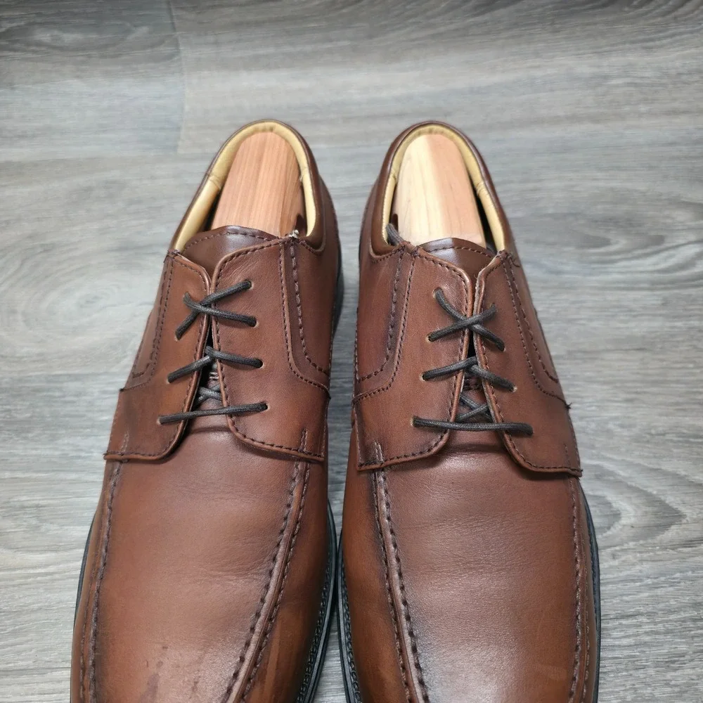 Ralph Lauren Chaps Dress Shoes Mens‎ 10.5M Brown Oxford Leather Old Money Preppy